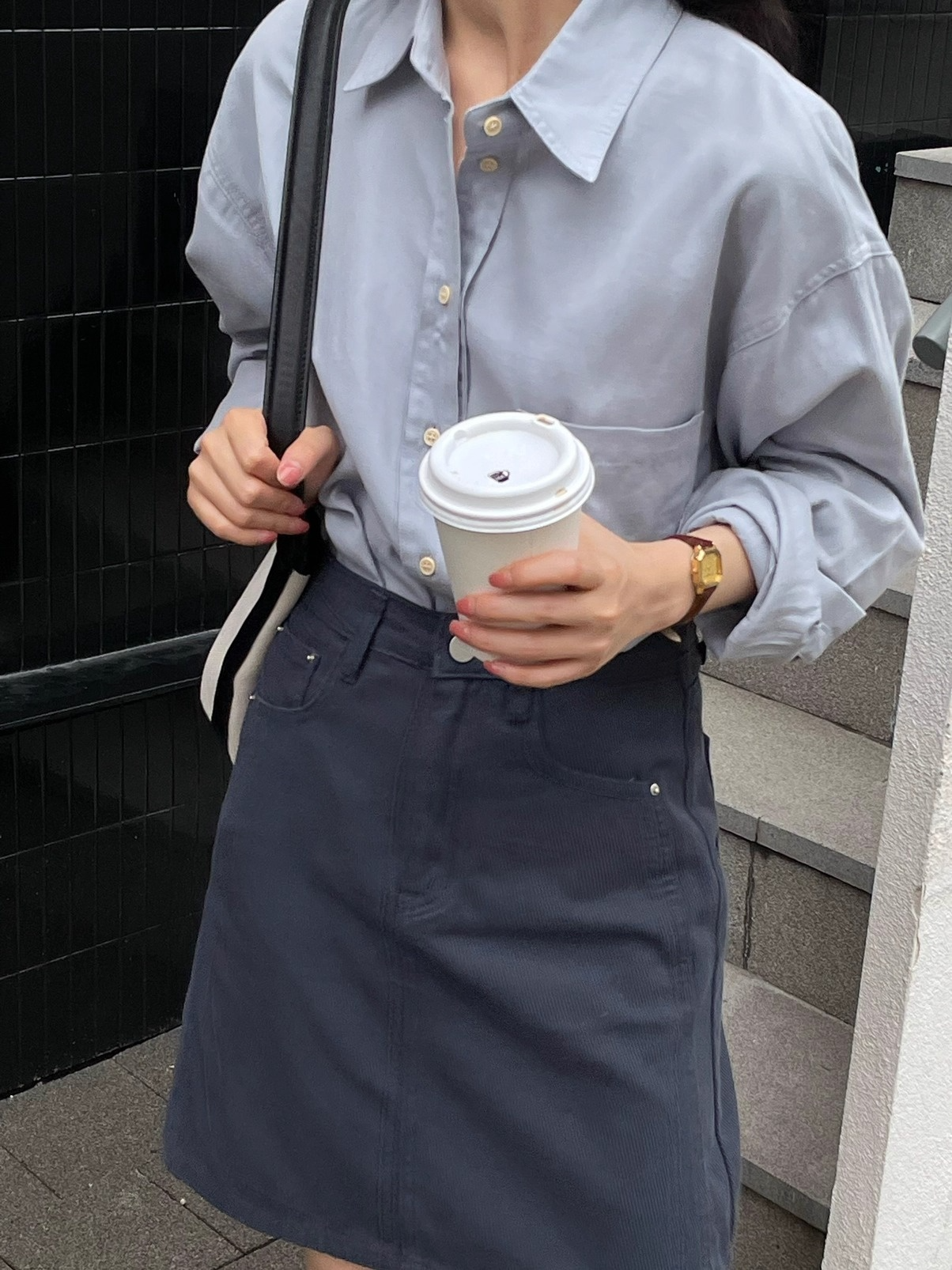 オーバーシルエットカラーYシャツ