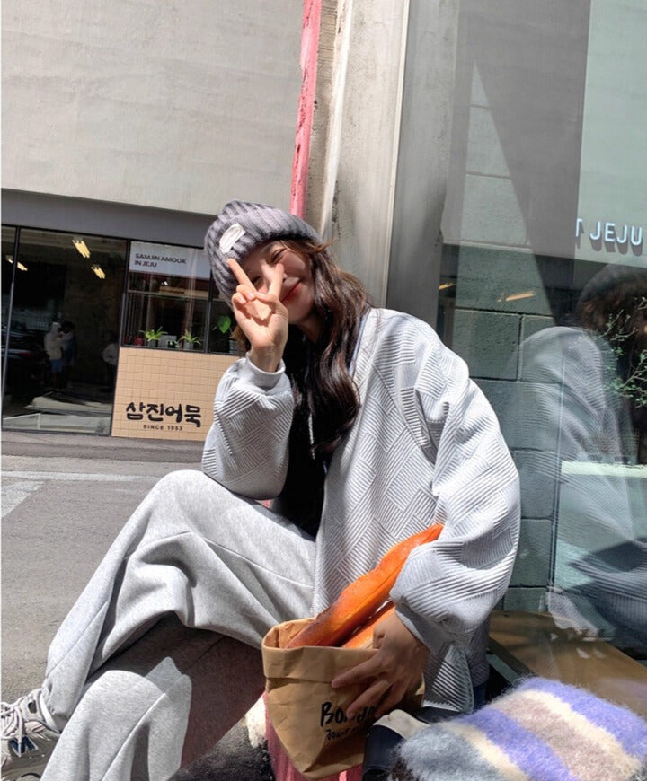 デニムパッチカーディガンジャケット