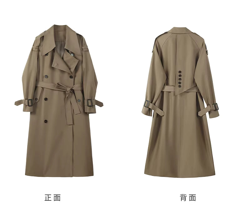 ボタンデザイントレンチコート