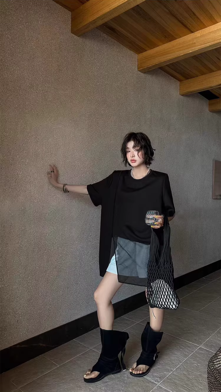 メッシュスリットTシャツ