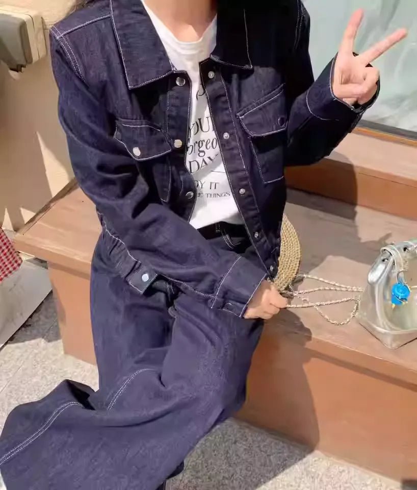 ダークブルージーンズ（セットアップ下）