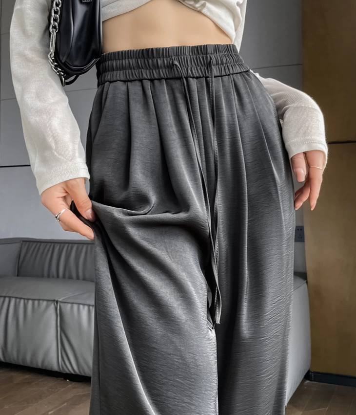 アイスシルクワイドレッグパンツ