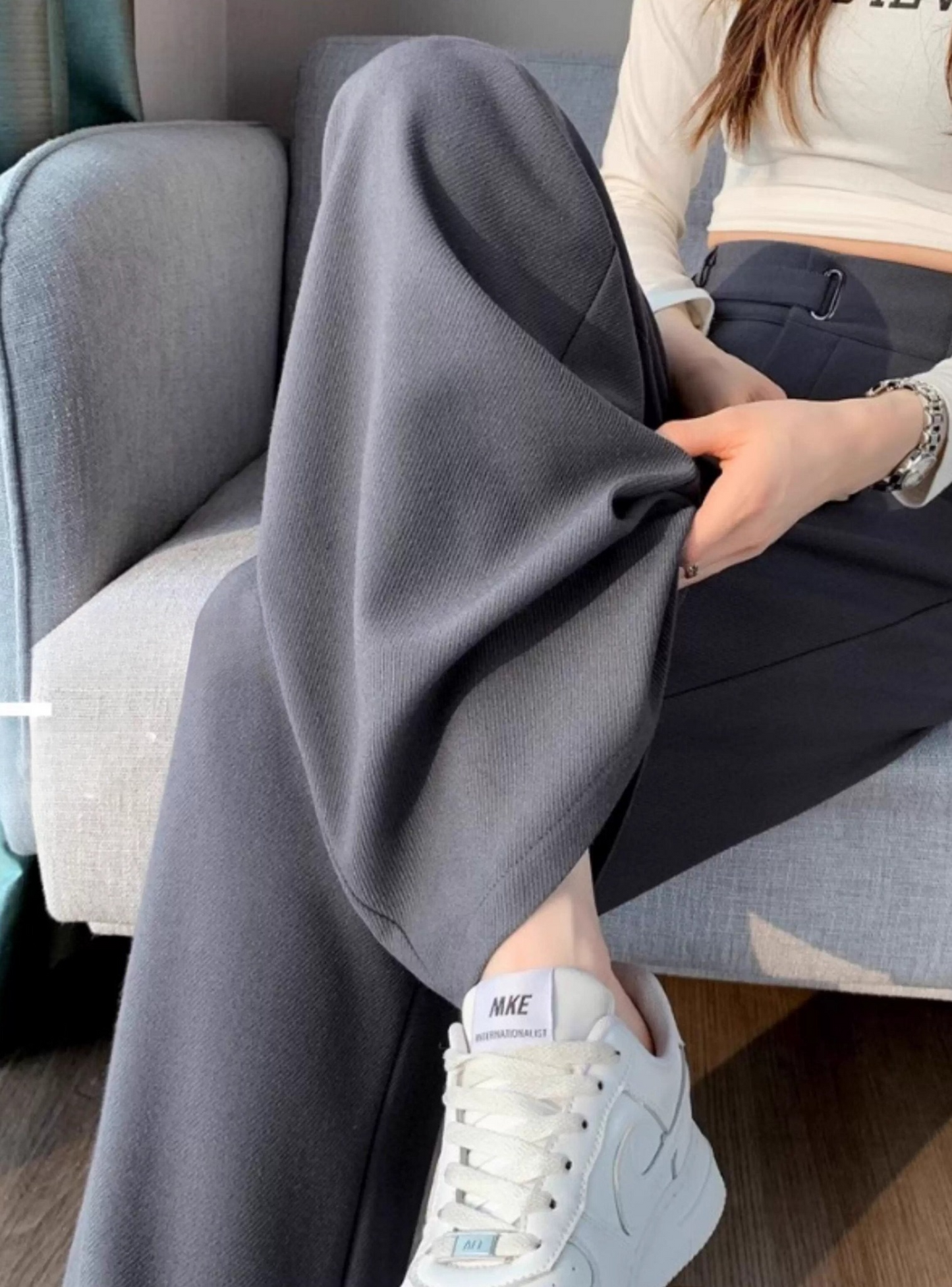 ベルトデザインスラックスパンツ