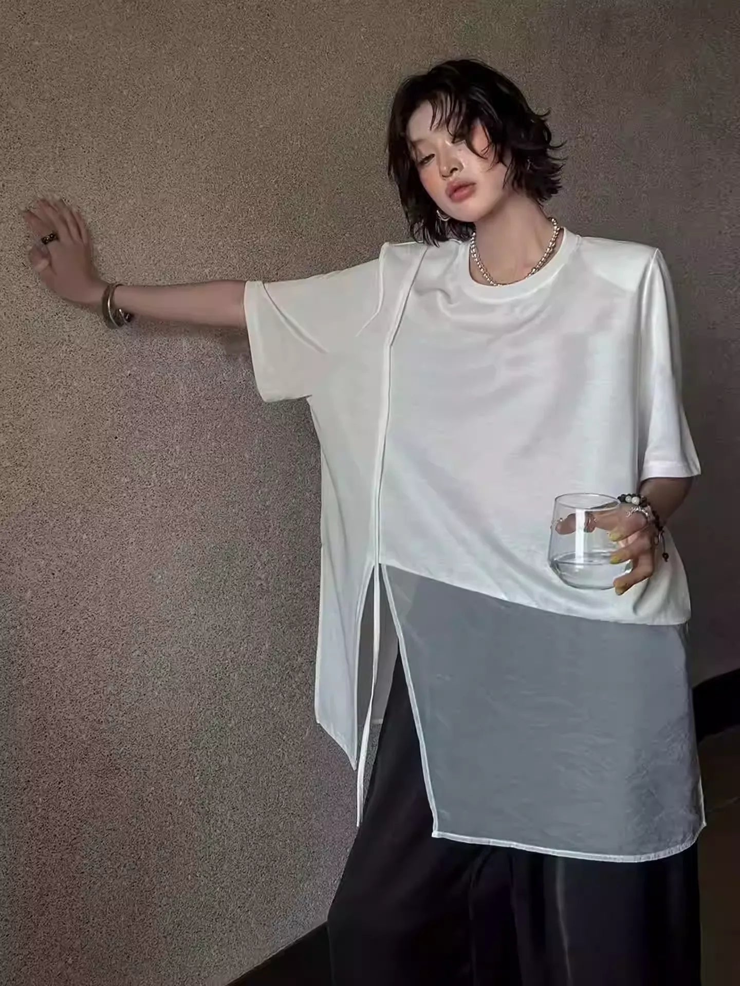 メッシュスリットTシャツ