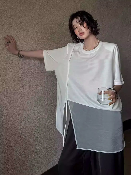 メッシュスリットTシャツ