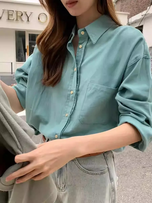 オーバーシルエットカラーYシャツ