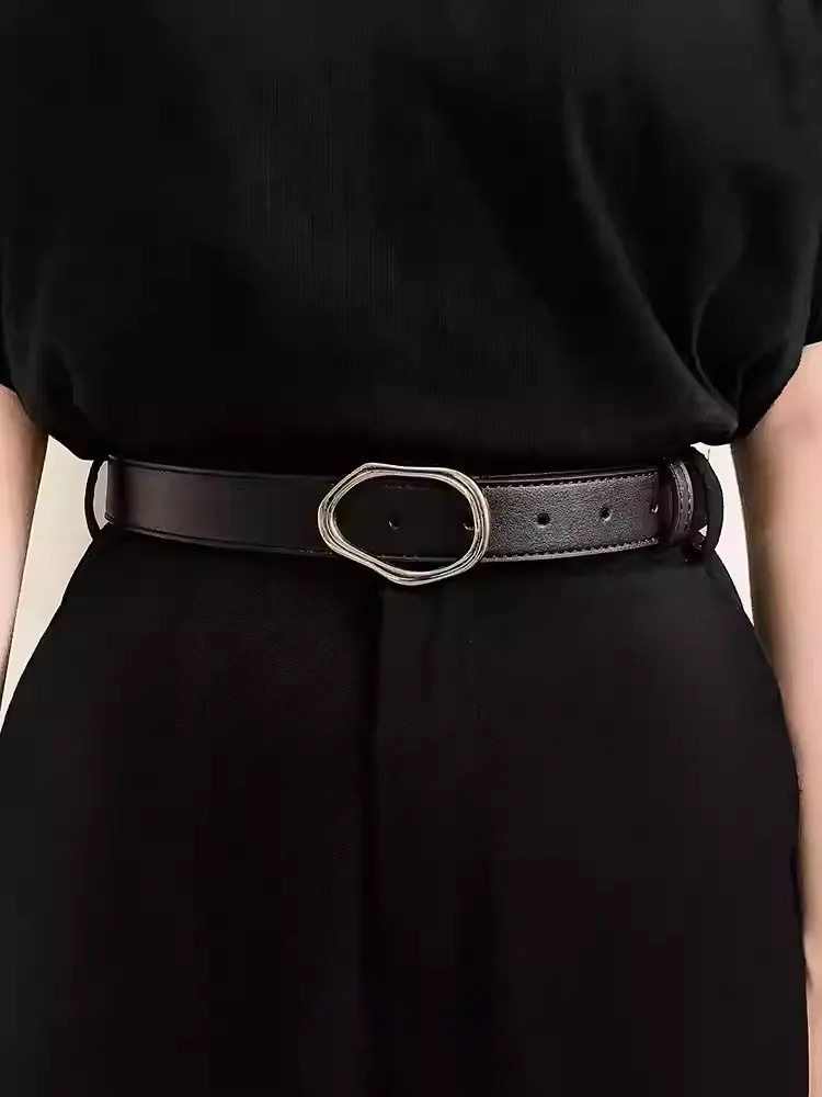 ユニセックスデザインレザーベルト