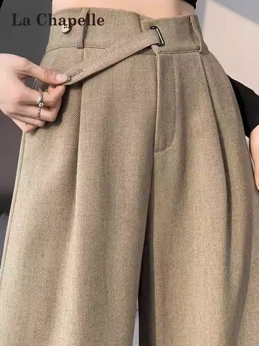 ベルトデザインスラックスパンツ