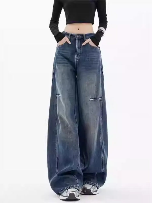 レトロワイドレッグジーンズ