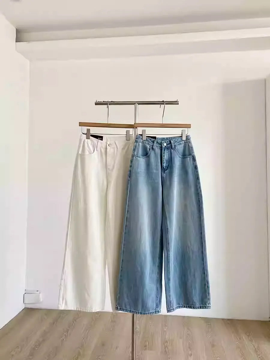 ダブルジーンズワイドパンツ
