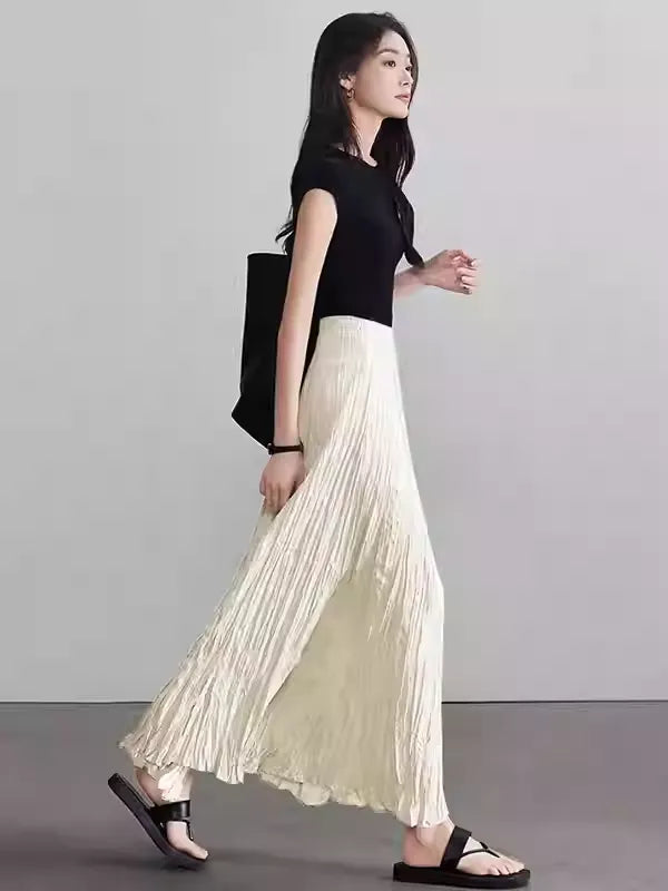 プリーツAラインスカート