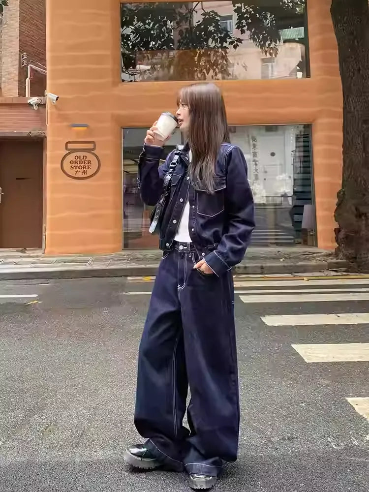 ダークブルージーンズ（セットアップ下）